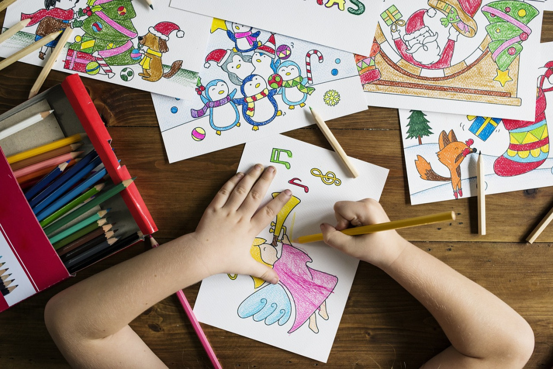 kids painting art class